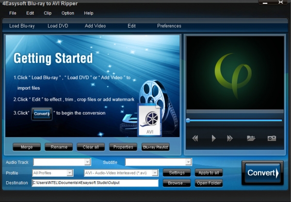 4Easysoft Blu-ray to AVI Ripper(视频格式转换工具) v3.1.36 官方安装版