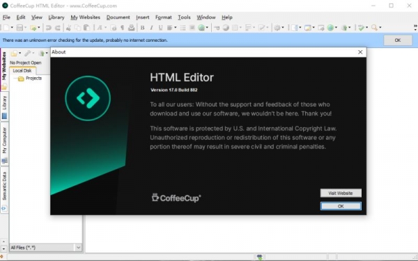 HTML编辑器CoffeeCup HTML Editor v17.0.882 免费破解版 附激活教程