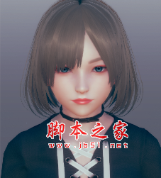 AI少女棕色短发黑色休闲装美少女MOD 免费版