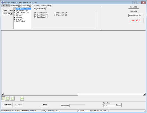 JMicron 61X SATA MP Tool(JMF616开卡软件) v2.9.2.1 绿色免费版