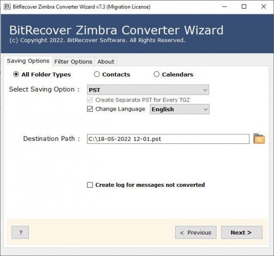 Zimbra邮箱转换器BitRecover Zimbra Converter Wizard v7.4 免费破解版