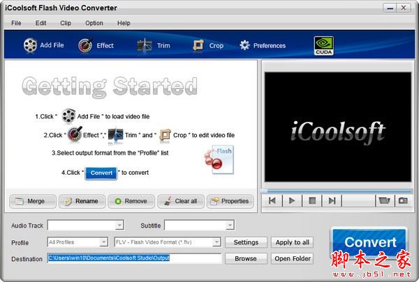 iCoolsoft Flash Video Converter(视频转换)V3.1.12 官方安装版