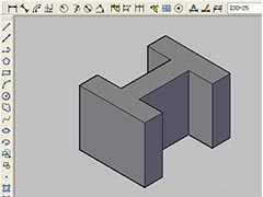CAD如何制作工字的3D效果?CAD制作工字的3D效果教程