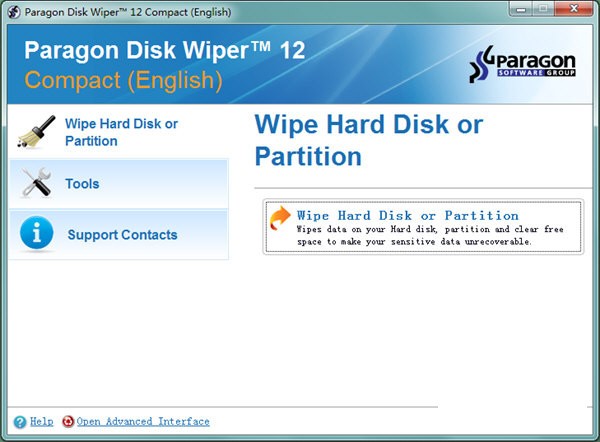 Paragon Disk Wiper(磁盘彻底擦除工具) v10.1.25 官方安装版