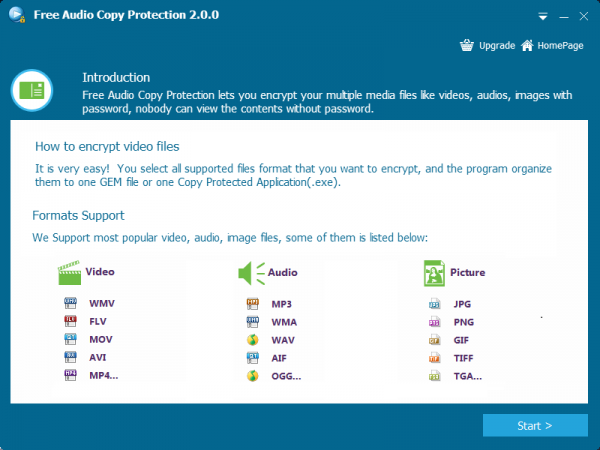 Free Audios Copy Protection(音频复制保护工具) v2.0 官方安装