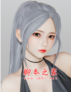 AI少女白色马尾辫性感晚礼服美少女MOD 免费版