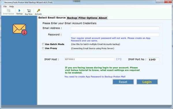 RecoveryTools Proton Mail Backup Wizard(电子邮件备份软件) v6.0 官方安装版