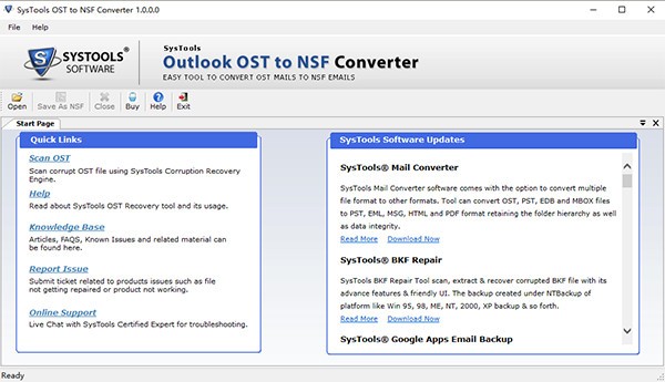 SysTools OST to NSF Converter(邮件格式转换软件) v1.0 官方安装版