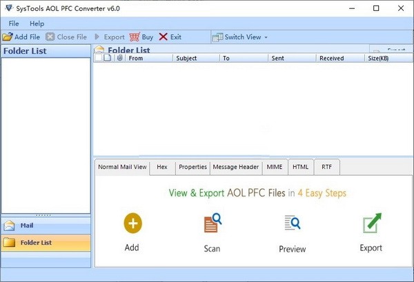 SysTools AOL PFC Converter(邮件格式转换软件) v6.0 官方安装版