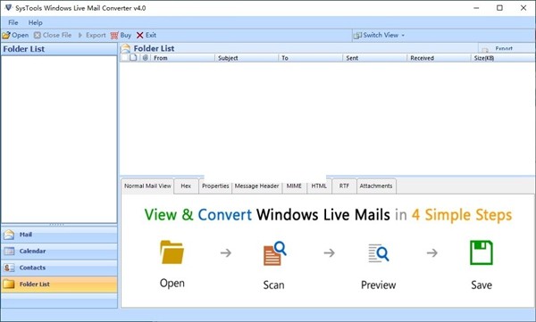 SysTools Windows Live Mail Converter(电子邮件转换软件) v4.0 官方安装版
