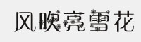风吹亮雪花