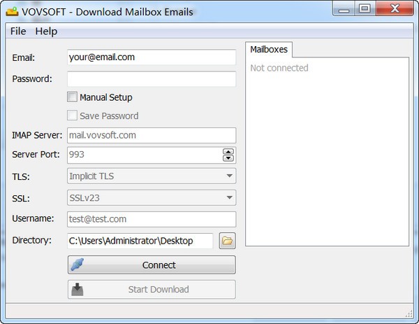 Vovsoft Download Mailbox Emails(邮件下载软件) v1.5 官方安装版