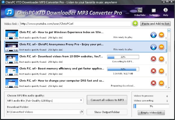 ChrisPC YTD Downloader MP3 Converter Pro(mp3文件下载) v4.10.14 免费安装版