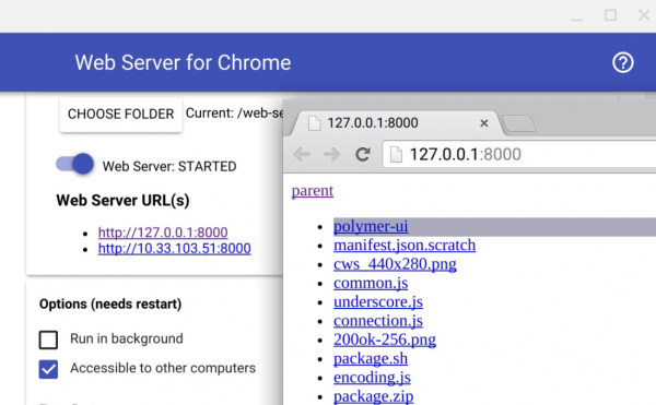 Web Server for Chrome(搭建本地Web服务器) v0.5.2 官方免费版