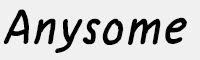 Anysome英文手写字体