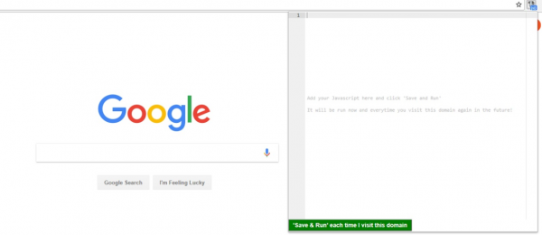 Run Javascript v1.11 Chrome扩展插件