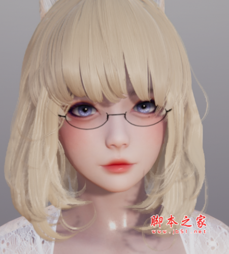 AI少女纯情金发反差眼镜娘MOD(纯情可爱女生) 免费版