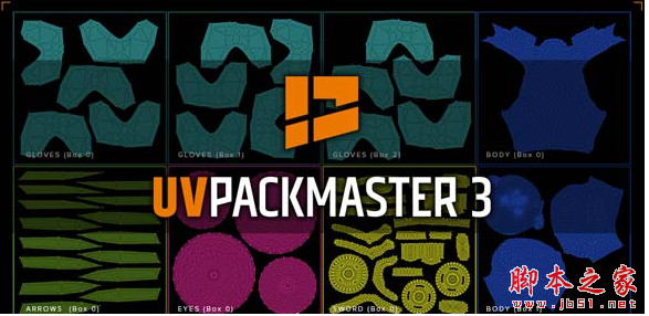 Blender高效的UV贴图打包工具UVPackmaster PRO v3.2.5 for Blend