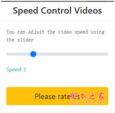 适用于Google Chrome的HTML5视频速度控制 v3.0.0 免费安装版