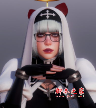 AI少女欧美风白猫眼镜修女MOD(知性欧美女生) 免费版