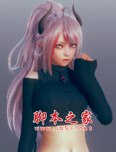 AI少女时尚黑毛衣女魅魔MOD(成熟美丽女生) 免费版