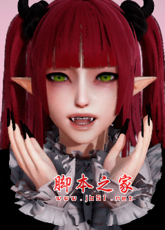 AI少女红发双马尾魅魔利兹MOD(哥特风服装女生) 免费版