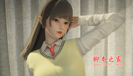 AI少女可爱绝色高中校花小雪MOD(棕色长发飘飘) 免费版