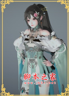 AI少女青衫白袜古风少女若曦MOD(长马尾女生) 免费版