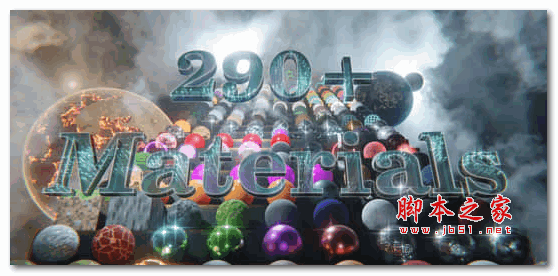 Blender材质预设290种玻璃布料钢铁发光卡通科幻 Advanced Material Pack V1.21 免费版
