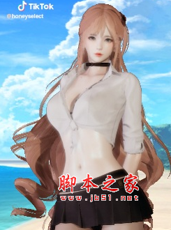 AI少女短裙长发海边少女MOD(褐色秀发) 免费版