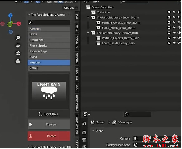 集群粒子库预设Blender插件 The Particle Library V1.2.2 免费版+使用教程