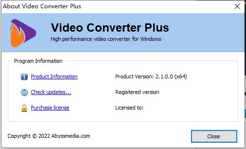 视频音频转换器 Video Converter Plus破解补丁 v2.1 附激活教程