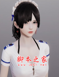 AI少女短发马尾女仆空姐MOD(短袖上衣) 免费版