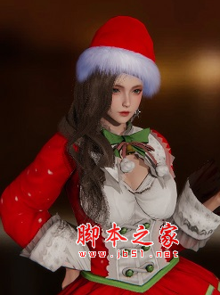 AI少女圣诞装波浪长发少女MOD(颜值出众) 免费版