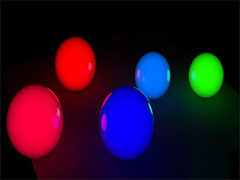 C4D怎么做色彩缤纷的玻璃球? C4D五光十色的玻璃球渲染技巧