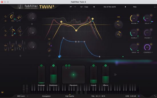 音色虚拟合成器 FabFilter Twin 3 for Mac v3.0.0 直装破解版
