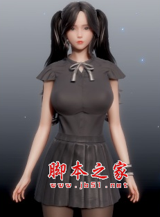 ROOM Girl丰满的双马尾少女MOD(灰色裙装) 免费版