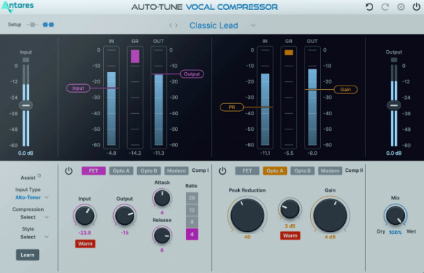 自动调谐人声压缩器Antares - Auto-Tune Vocal Compressor v1.0.1 CE-V.R免费版