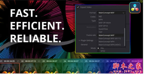 达芬奇编解码渲染插件MainConcept Codec Plugin for DaVinci Resolve v1.5 CE安装版