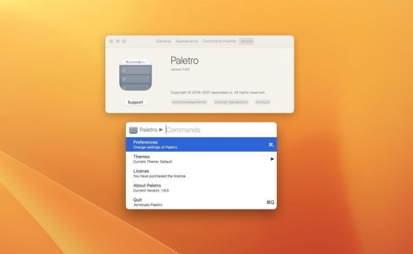 苹果电脑命令面板启用工具 Paletro for Mac v1.8.0 直装破解版