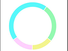 ai圆环怎么分割成多份? ai将圆环分割成多份并填充不同颜色的技巧