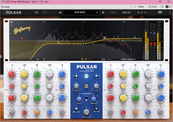 Pulsar Audio - Pulsar 8200(EQ音频处理插件) v1.0.6 R2R安装免费版
