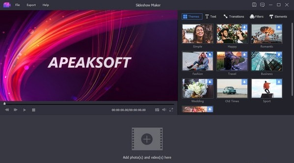 Apeaksoft Slideshow Maker(电子相册制作工具) v1.0.28 官方安装版