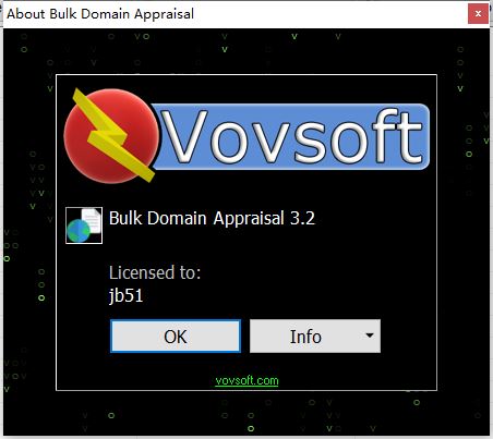批量域名评估软件 VovSoft Bulk Domain Appraisal v3.4 安装破解版 附激活教程/补丁