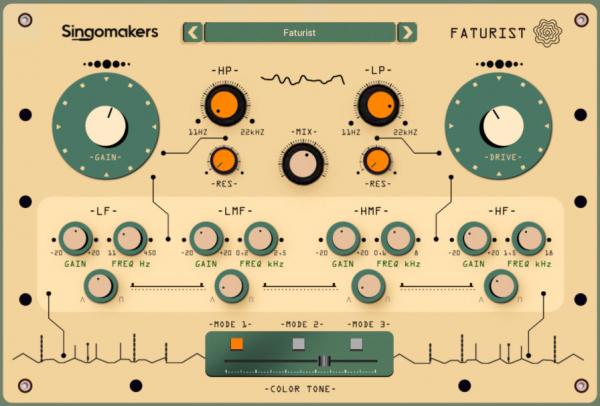 音频失真饱和效果器插件Singomakers Faturist v1.0.0 MOCHA破解版