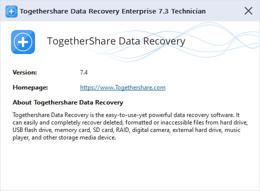 全能电脑数据恢复软件 TogetherShare Data Recovery v7.4 多语破解版 附激活教程+注册机