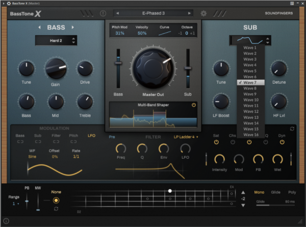 多功能混合插件SoundFingers - BassTone X v1.0.0 VSTi3/AAX 免费破解版 64位