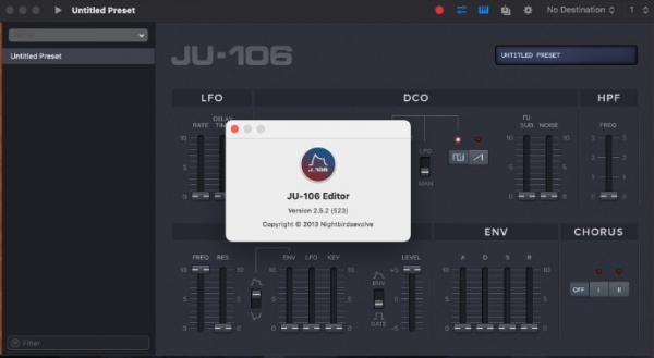 JU-106 Editor for Mac(音频预设编辑器) v2.5.2 免费激活版