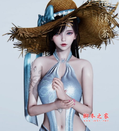 AI少女夏日度假草帽泳装美少女MOD(魅力十足) 免费版