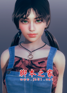 AI少女双马尾牛仔背带裤小姐姐MOD(欧美风格) 免费版